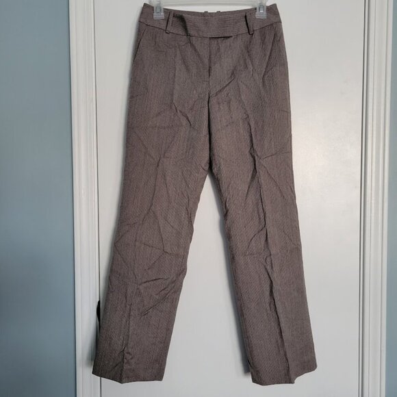 NWOT Talbots Petites Pants Women's 2 Brown 100% Wool Wide Leg Trousers Slacks - Picture 1 of 10